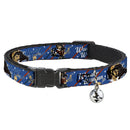 Cat Collar Breakaway - WONDER WOMAN Bombshell Pose Blue Red White