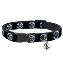 Cat Collar Breakaway with Bell - X-Men X Icon Black Silvers