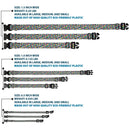Plastic Clip Collar - Leopard White/Multi Color