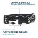 Plastic Clip Collar - Leopard White/Multi Color