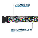 Plastic Clip Collar - Leopard White/Multi Color
