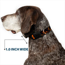 Plastic Clip Collar - Mud Flap Girl Repeat Black/Orange Fade