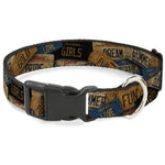 Plastic Clip Collar - Cali License Plates Stacked Vintage