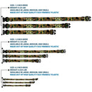 Plastic Clip Collar - LOKI Poses Black/Gold/Green