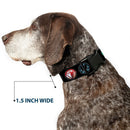 Plastic Clip Collar - 9-Avenger Icons Black/Multi Color