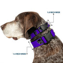 Plastic Clip Collar - Black Panther Avengers Icon Purple/White/Black