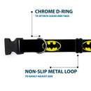 Plastic Clip Collar - Batman Shield Black/Yellow