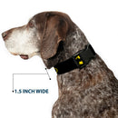 Plastic Clip Collar - Batman Shield Black/Yellow