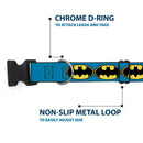 Plastic Clip Collar - Bat Signal-3 Blue/Black/Yellow