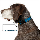 Plastic Clip Collar - Bat Signal-3 Blue/Black/Yellow