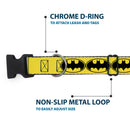 Plastic Clip Collar - Bat Signal-3 Yellow/Black/Yellow