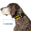 Plastic Clip Collar - Bat Signal-3 Yellow/Black/Yellow