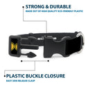 Plastic Clip Collar - Bat Signal-3 Black/Yellow/Black