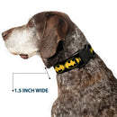 Plastic Clip Collar - Bat Signal-3 Black/Yellow/Black