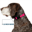 Plastic Clip Collar - Bat Signal-3 Fuchsia/Black/Fuchsia