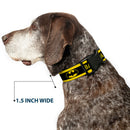 Plastic Clip Collar - BATMAN/Logo Stripe Yellow/Black