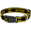 Plastic Clip Collar - BATMAN/Logo Stripe Yellow/Black