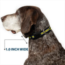 Plastic Clip Collar - BATMAN/Bat Signal Triple Stripe Black/White/Yellow