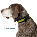 Plastic Clip Collar - BATMAN/Bat Signal Triple Stripe Black/White/Yellow