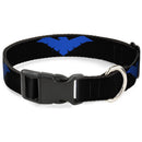 Plastic Clip Collar - Nightwing Logo Black/Blue