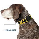 Plastic Clip Collar - Bat Signal-5 Black/Yellow/Black