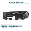 Plastic Clip Collar - Bat Signal Stacked Black/Grays