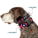 Plastic Clip Collar - Captain America Shield Repeat Navy