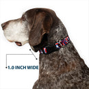 Plastic Clip Collar - Captain America Shield Digital Camo Blue/White/Red