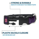 Plastic Clip Collar - THE APOTHECARY DIARIES Chibi Maomao Pose and Title Logo Purple