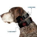 Plastic Clip Collar - Deadpool Logo Black/Red/White