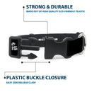 Plastic Clip Collar - DISNEY PRIDE Signature Logo Black/White/Rainbow