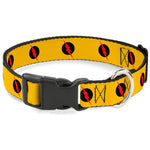 Plastic Clip Collar - Reverse Flash Logo Golden Yellow/Black/Red