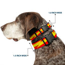 Plastic Clip Collar - The Flash Bolt Stripe Reds/Yellows