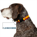 Plastic Clip Collar - The Flash Bolt Stripe Reds/Yellows