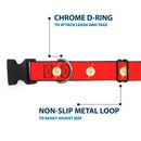 Plastic Clip Collar - DC League of Super-Pets Flash Bolt Logo Red/Yellow/White