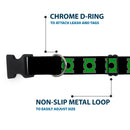 Plastic Clip Collar - Green Lantern Logo Black/Green