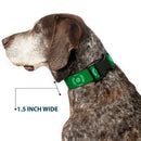 Plastic Clip Collar - Green Lantern Logo Weathered Greens