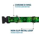 Plastic Clip Collar - GREEN LANTERN/Logo Collage Weathered Greens