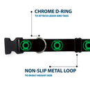 Plastic Clip Collar - DC League of Super-Pets Green Lantern Logo Black/Green