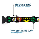 Plastic Clip Collar - Justice League Superhero Logos