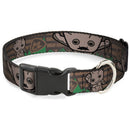 Plastic Clip Collar - Kawaii Groot 2-Poses/Guardians Badge Browns/Green