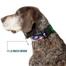 Plastic Clip Collar - THE RIDDLER/Face CLOSE-UP Black/Green