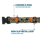 Plastic Clip Collar - Superman Shield Camo Olive