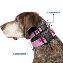 Plastic Clip Collar - Superman Shield Pink