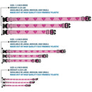 Plastic Clip Collar - Superman Shield Pink