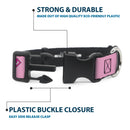 Plastic Clip Collar - Superman Shield Pink