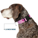 Plastic Clip Collar - Superman Shield Pink