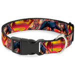 Plastic Clip Collar - Superman Unchained Explosion Action Pose/Wraith/Shield Golds/Reds