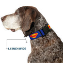 Plastic Clip Collar - DC League of Super-Pets Superman Shield Logo Blue/Red/Yellow