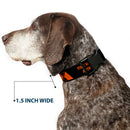 Plastic Clip Collar - Loki Series TVA TIME VARIANCE AUTHORITY Text Black/Orange
